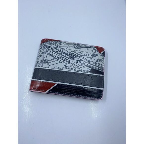 Star Wars Emblem Logo Millennium Falcon Bi-fold Wallet - Picture 1 of 7